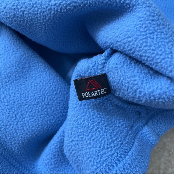 L.L. Bean Polartec V-Neck Pullover Fleece Womens S Regular Stretch Blue - Picture 5 of 8